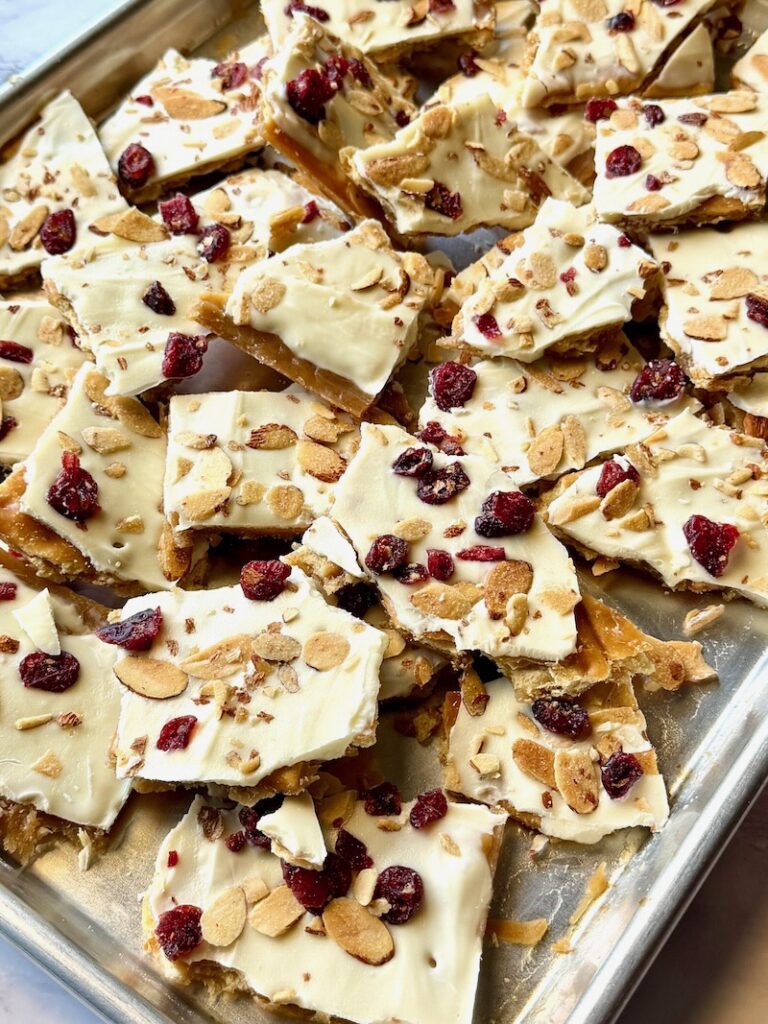 Cranberry Bliss Toffee Bark