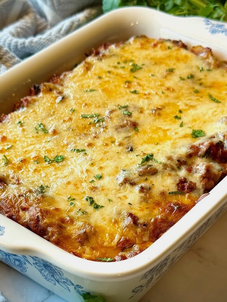 Million Dollar Baked Spaghetti (Small-Batch Recipe)