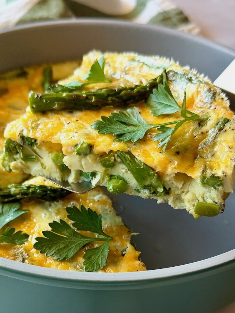 Spring Frittata with Asparagus and Peas