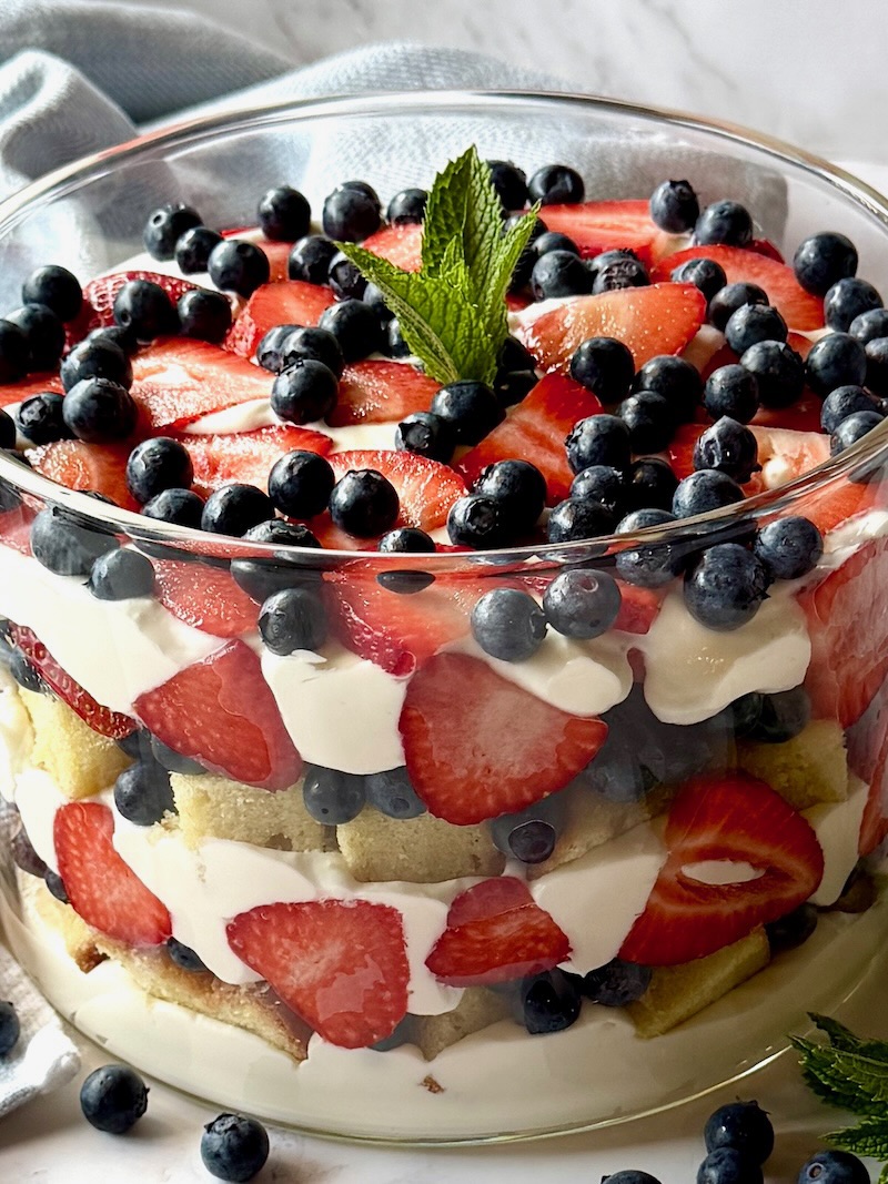 Berry Trifle with Lemon Pound Cake