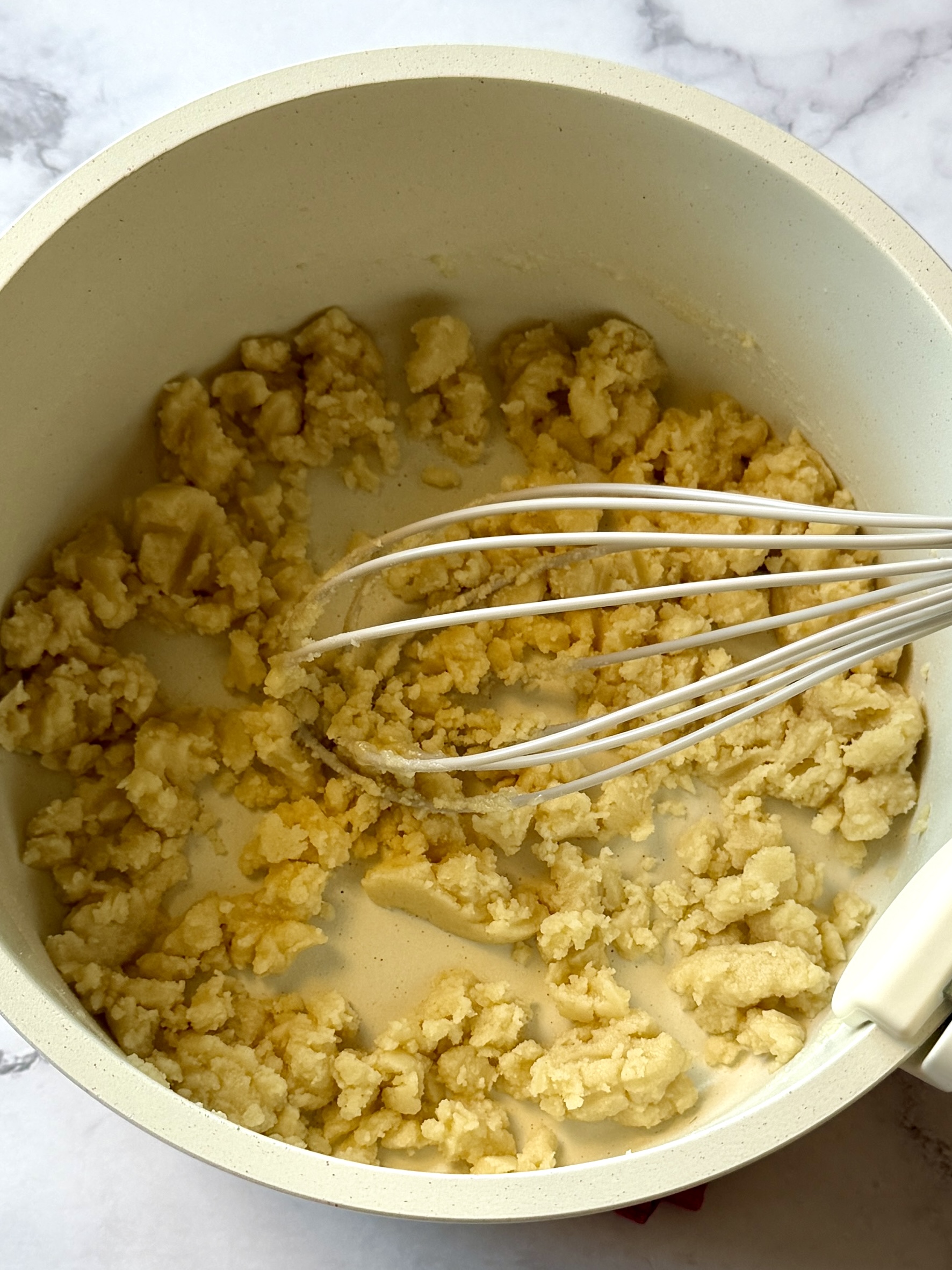 Butter and flour in a saucepan