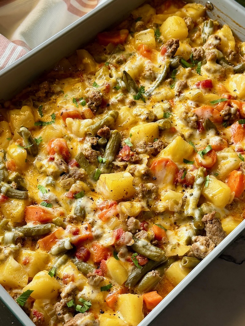 Ground Beef and Potato Casserole