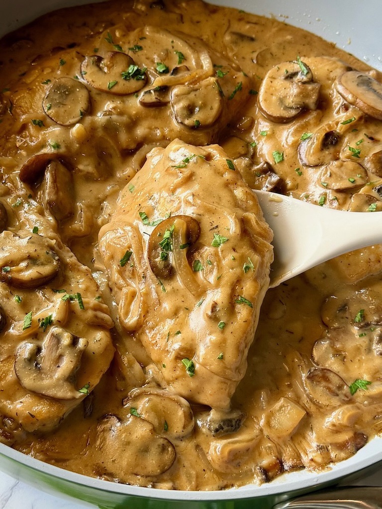 Smothered Chicken With Mushrooms